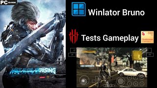 Winlator Bruno emulator gameplay Metal Gear Rising Revenge tests Red Magic 6 Pro sd888