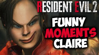 RESIDENT EVIL 2 FUNNY MOMENTS - CLAIRE