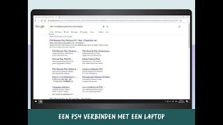 Een PS4 verbinden met een laptop