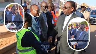 BRT: Le Président Macky Sall en visite surprise sur le chantier