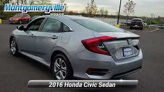 Used 2016 Honda Civic Sedan LX, Montgomeryville, PA KBBN0175