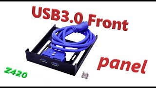 Как подключить гнезда USB3.0  передней панели компьютера.