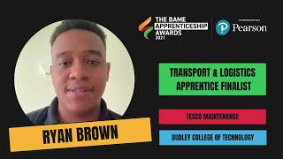 Ryan Brown - Tesco Maintenance - Finalist for The BAME Apprenticeship Awards 2021