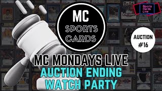 MC Mondays Live | Sports Cards Auction #16 Watch Party | Nov 6 2023