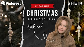 Распаковка новогоднего декора | SHEIN, H&M HOME, M&S HOME и другие | UNPACKING CHRISTMAS DECORATIONS