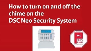 How to enable disable the chime on DSC Neo