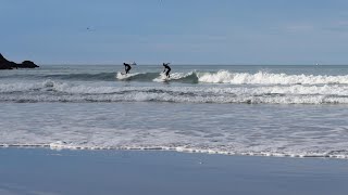 4K UHD - Surfing Taylors Mistake in Winter 2024 (Part #3) - Christchurch - Canterbury - New Zealand