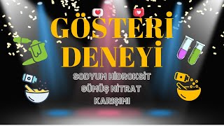 Gösteri Deneyi Sodyum Hidroksit Gümüş Nitrat Deneyi Lise ve Ortaokul Deneyleri Kurtuluş ATLI