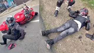 [18+] HECTIC MOTORCYCLE CRASHES & MISHAPS 2022