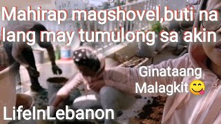 GINATAAN😋+MAHIRAP MAGSHOVEL,BUTI NA LANG MAY TUMULONG SA AKIN #lifeinlebanon