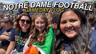 My first college football game | Notre Dame game day vlog