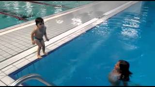 2 year old girl jumps into the water 2015