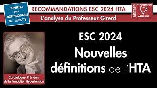 Nouvelles définitions de l'HTA #esc2024 #hypertension #cardiologie #live