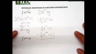 Integrales de funciones exponenciales