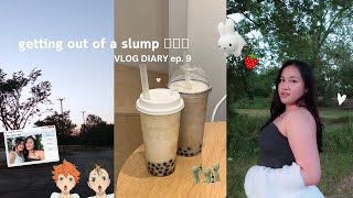 getting out of a summer slump: VLOG DIARY ep. 9