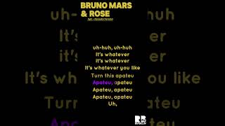 Bruno Mars, Rosé - Apt. | Karaoke Version