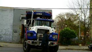 Loud garbage truck