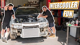 BUILDING AN LS1 TURBO VY UTE!! - Part 8 - INTERCOOLER INSTALL