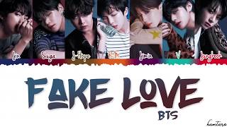 BTS (방탄소년단) - 'FAKE LOVE' Lyrics [Color Coded_Han_Rom_Eng]