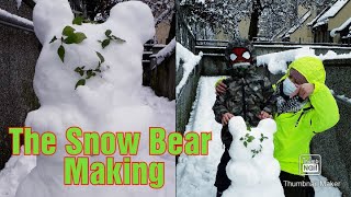 #wintertime#snow#italy THE SNOW BEAR||WITH LOVE||WINTER IN ITALY||