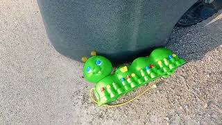 Abandoned caterpillar toy