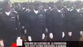 RDC: Cérémonie de clôture de la formation des élèves policiers à KAMINA