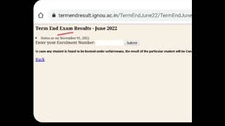 IGNOU related result June 2022