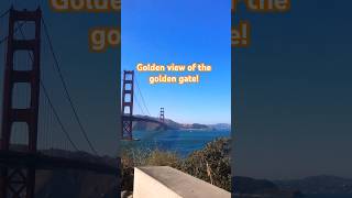 Golden view of the bridge over the pacific! #sanfrancisco #goldengatebridge #travelvlog #california