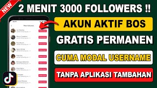 CARA MENAMBAH FOLLOWERS TIKTOK GRATIS - CARA CEPAT MEMPERBANYAK FOLLOWERS TIKTOK GRATIS PERMANEN