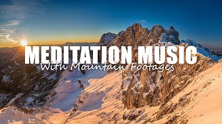 8 Hours of Serene Mountain View and Meditation Music. For Relaxation, Sleep, Meditation or Study.