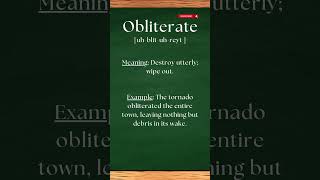 Pronounce OBLITERATE the right way #shorts #shortsvideo #pronunciation #english #Obliterate #viral