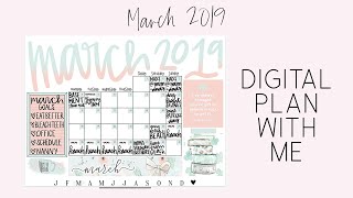 Digital Plan With Me: March 2019