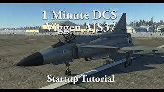 1 Minute DCS - Viggen AJS37 - Startup Tutorial