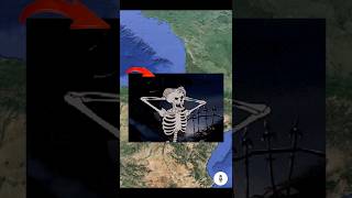 I Found Giant Skull ☠️ On Google Earth 🌎 & Google Maps! #shorts #shortsvideo