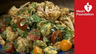 Roasted cauliflower salad with dukkah | Heart Foundation NZ