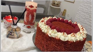 كيكة ريد فيلفيت الأمريكية الحمراء بدون فرن 🌸 بطريقة مبسطة وناجحة 🍰 red velvet cake 🎂