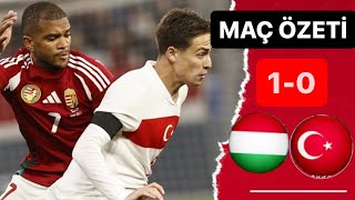 MACARİSTAN 1-0 TÜRKİYE MAÇ ÖZETİ | HUNGARY 1-0 TURKEY