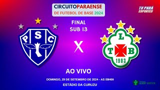 PAYSANDU X TUNA - FINAL SUB 13 [CIRCUITO PARAENSE DE FUTEBOL]