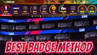 HOW TO GET MAXED BADGES IN LESS THEN 24 HOURS IN NBA2K25 #trending #nba #nba2k #nba2k25