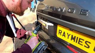 Replacing Range Rover Evoque letters