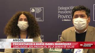 TELEANGOL NOTICIAS: MARÍA ISABEL MANRÍQUEZ ES LA NUEVA JEFA PROVINCIAL DE LA SEREMI DE SALUD