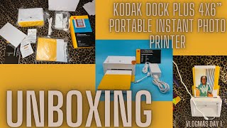 KODAK Dock Plus 4x6” Portable Instant Photo Printer | Unboxing & Review