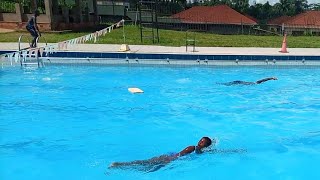 Girl Freestyle Style Vs. Boy Breast Fly stroke