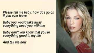 LeAnn Rimes - How Do I Live Without You with Lyrics