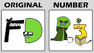 ORIGINAL Alphabet Lore vs Number Lore (by shyl STEVE) Comparison
