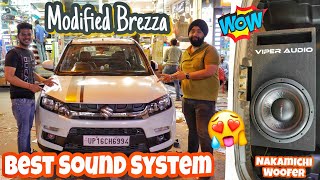 💥Best Modified Brezza | Best sound System in Brezza | Brezza Modified at Auto Music Emporium 💥🔥💯