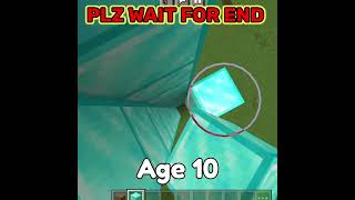 Buliding House at Different age in Minecraft #shorts