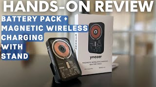 Unboxing & Review Magnetic Portable Charger w/ Stand, 5000mAh Power Bank, MFi Certified for iPhones