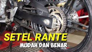 Cara setel rante yang mudah dan benar di new vixion