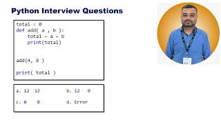 Python Interview Question - global keyword